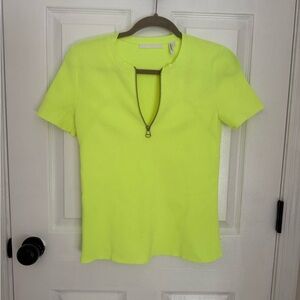 Helmut Lang Neon Yellow Blouse